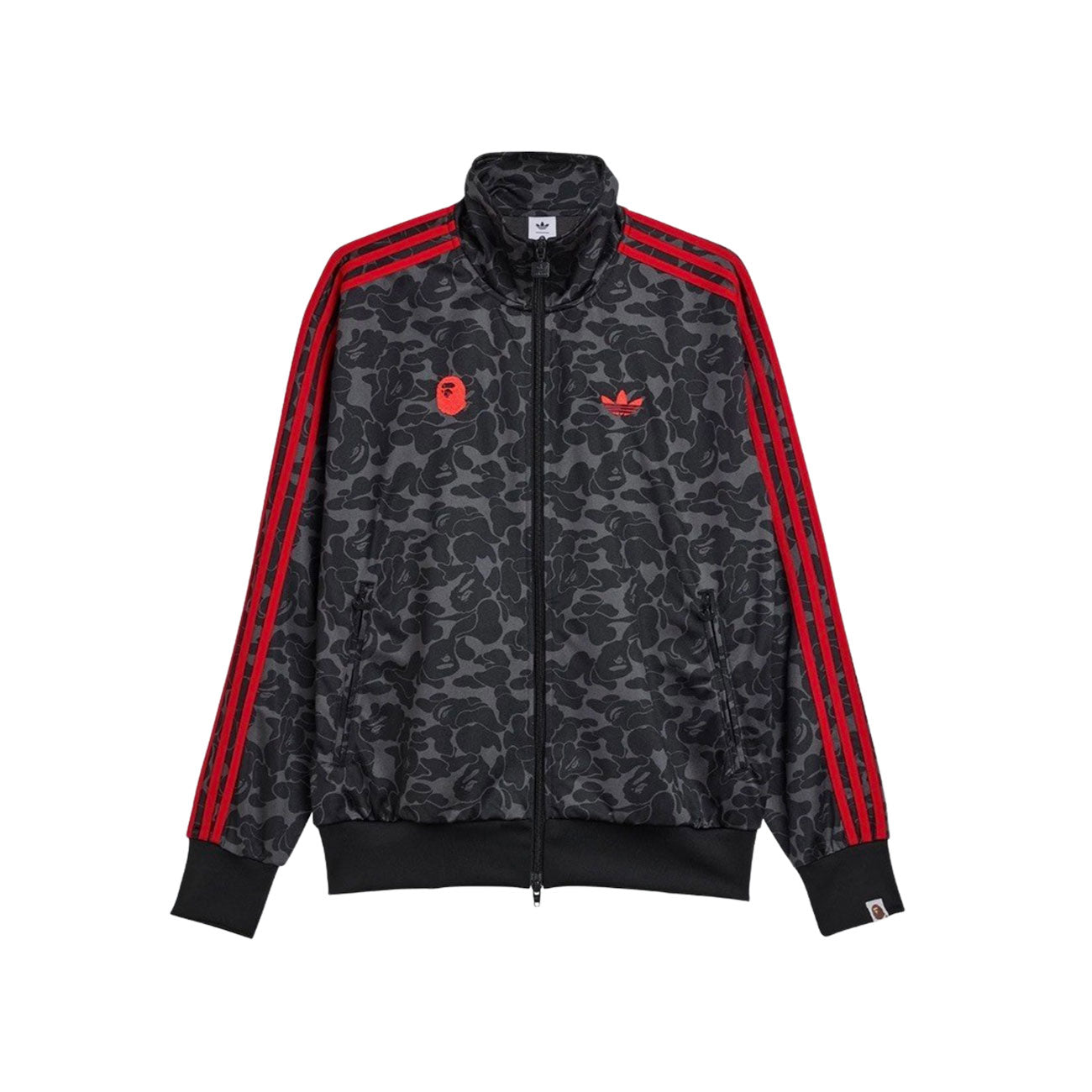 20-60代 人気ファッションブランド (Black) Top Track Bape x Adidas – Rubber Burn トップス