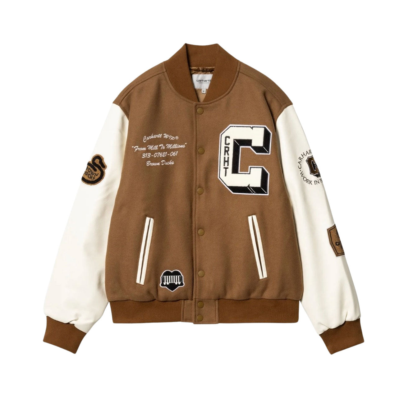 Carhartt 【コレクターズアイテム☆Brown Ducks Jacket】 Carhartt WIP Brown Ducks Bomber (Hamilton Brown/Wax) – Burn