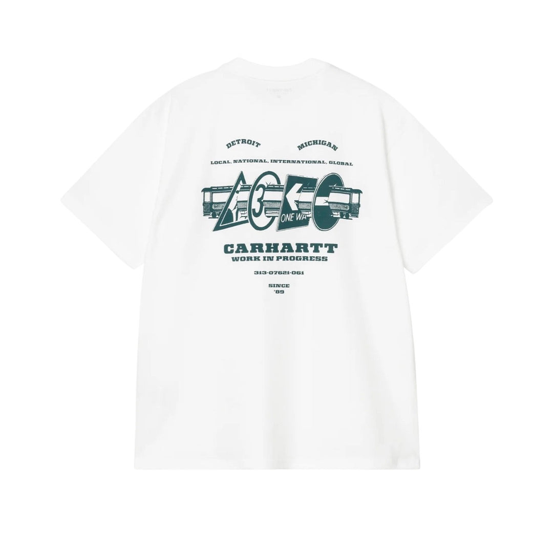 Carhartt S/S Runaway T-Shirt (White/Malaachite)