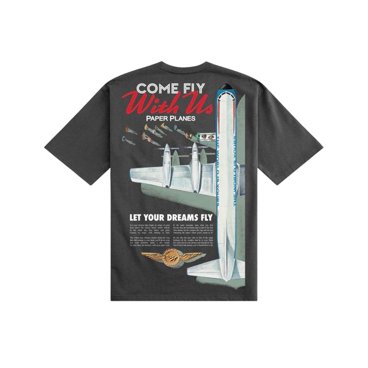 Paper Planes Let Your Dreams Fly Tee (Washed Black)