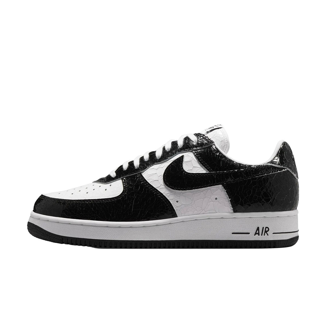 Air Force 1 Cracked Leather (Black/Black-White)