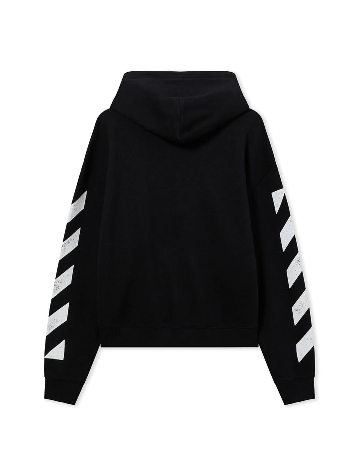 L/AB c/o Diag Full Zip Hoodie (Black)
