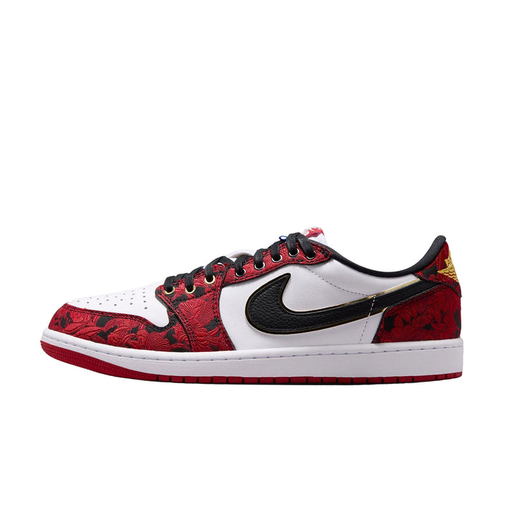 Air Jordan 1 Retro Low OG "Garden" (Black/Varsity Red-Summit White)