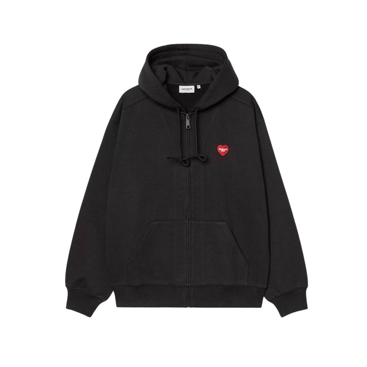 Carhartt WIP Hooded Heart II Heart Sweat Jacket (Black)