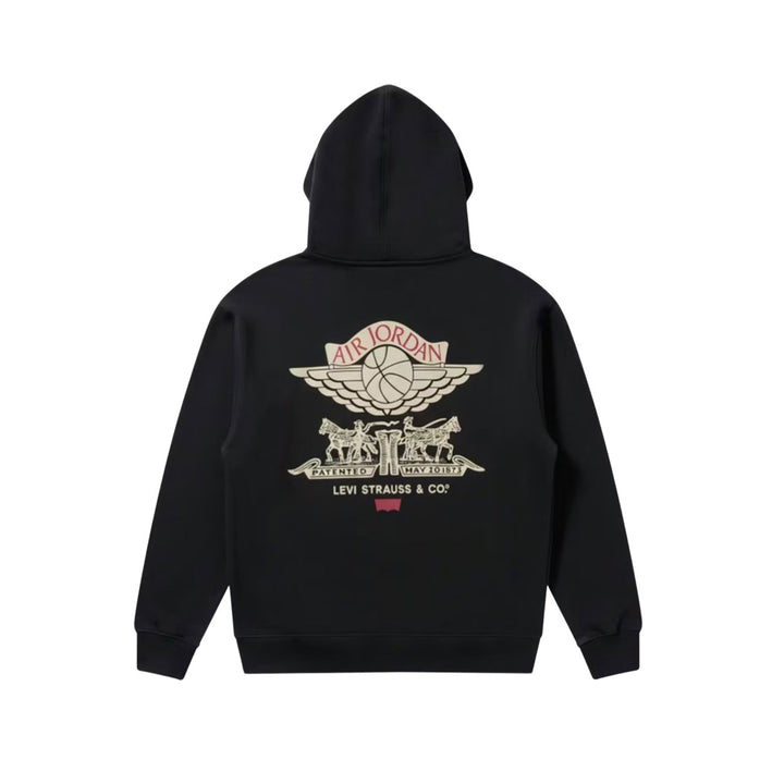 Jordan x Levi's® Full-Zip Hoodie (Black/pale Ivory/gym Red)