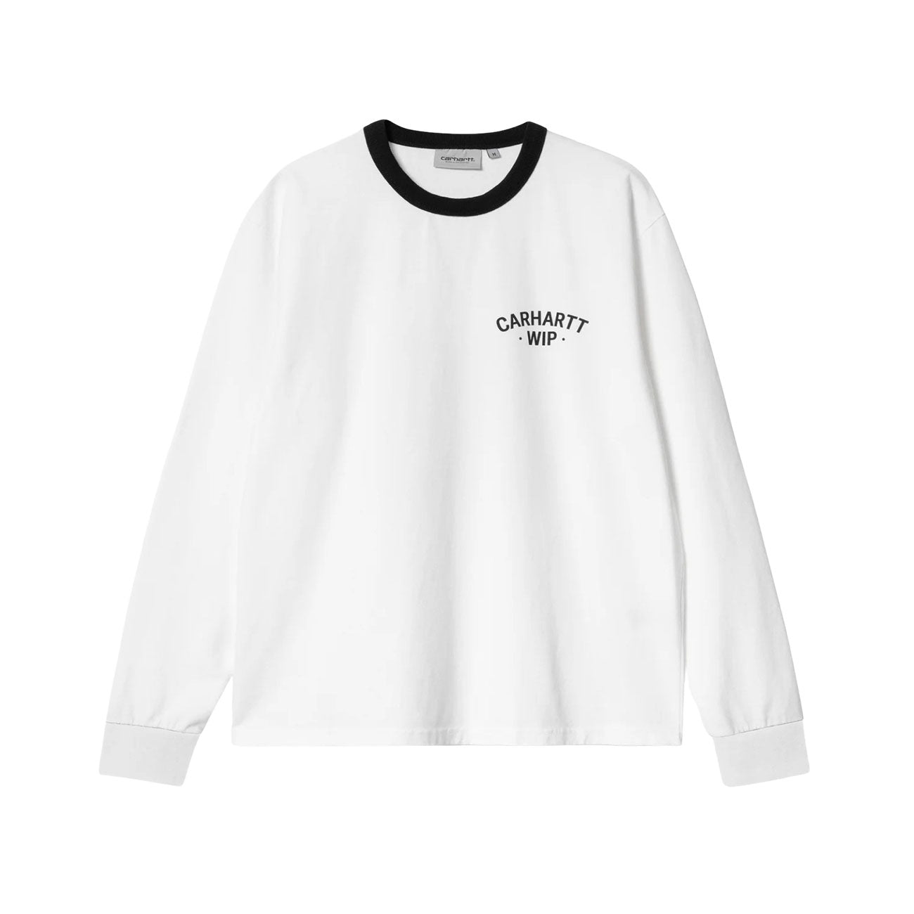 Carhartt WIP L/S 89 Ringer T-Shirt (White/Black) – Burn Rubber