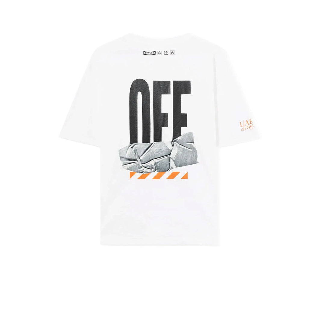 L/AB c/o Off Active Duct Tape Tee (White/Black)