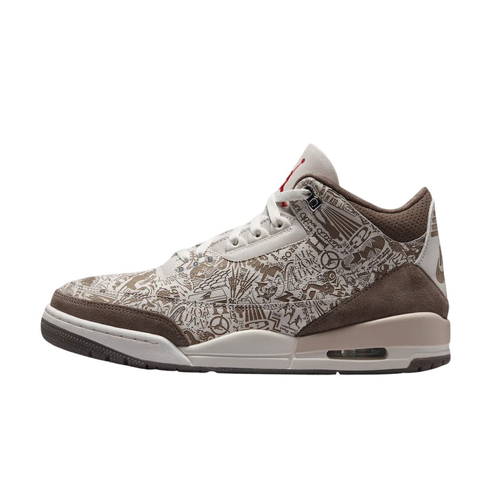 Air Jordan 3 Retro Laser (Phantom/Palomino-Sail-University Red)