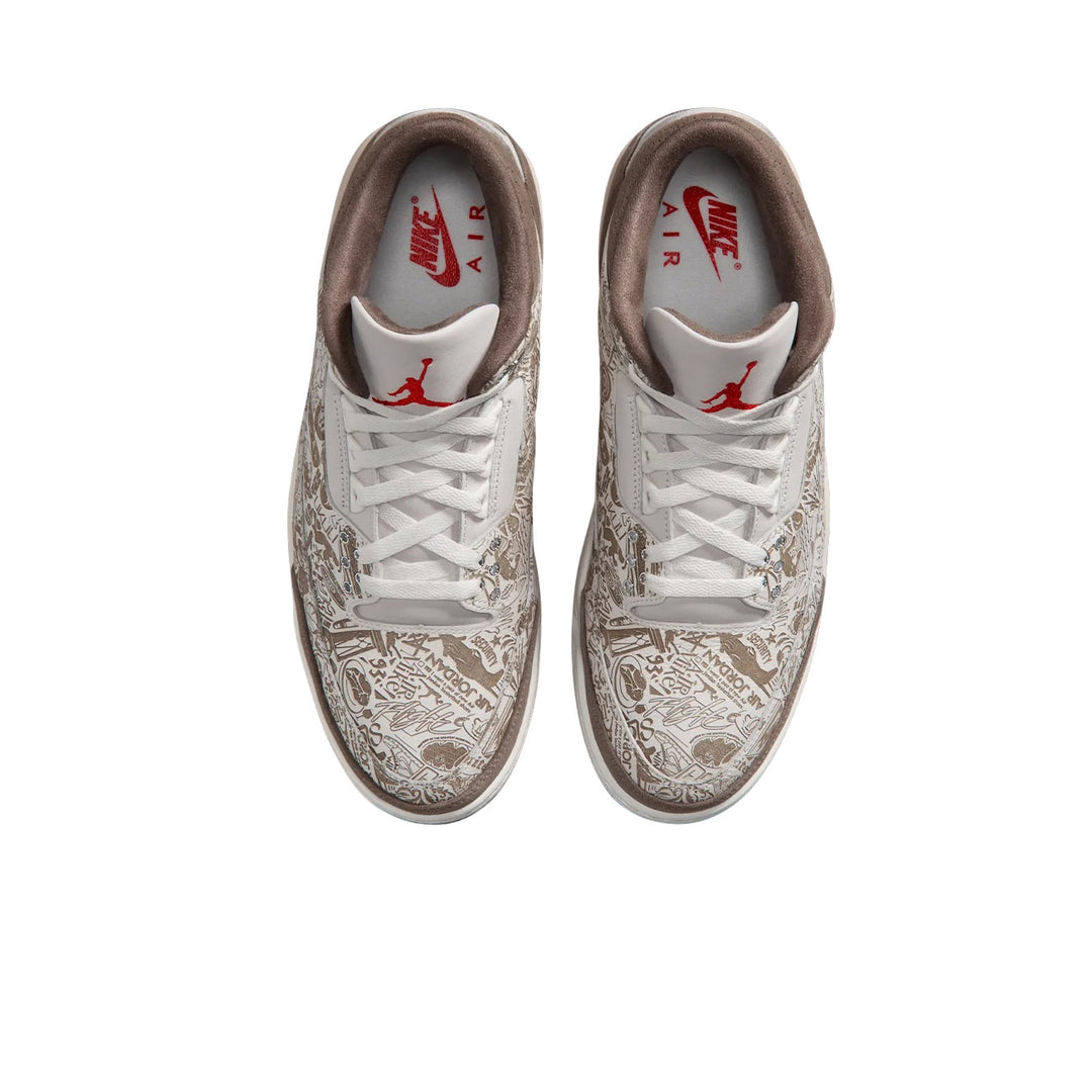 Air Jordan 3 Retro Laser (Phantom/Palomino-Sail-University Red)
