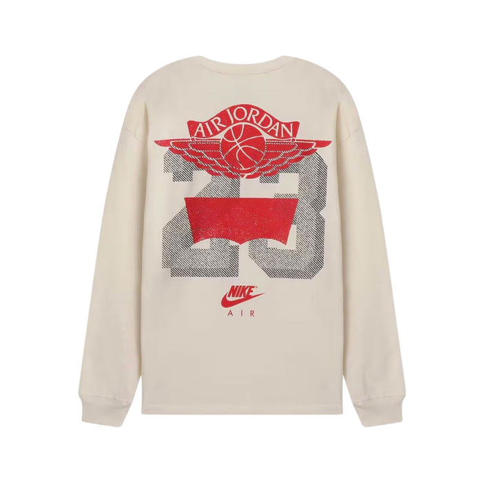 Jordan x Levi's® Long-Sleeve T-Shirt (Pale Ivory/black/university Red)