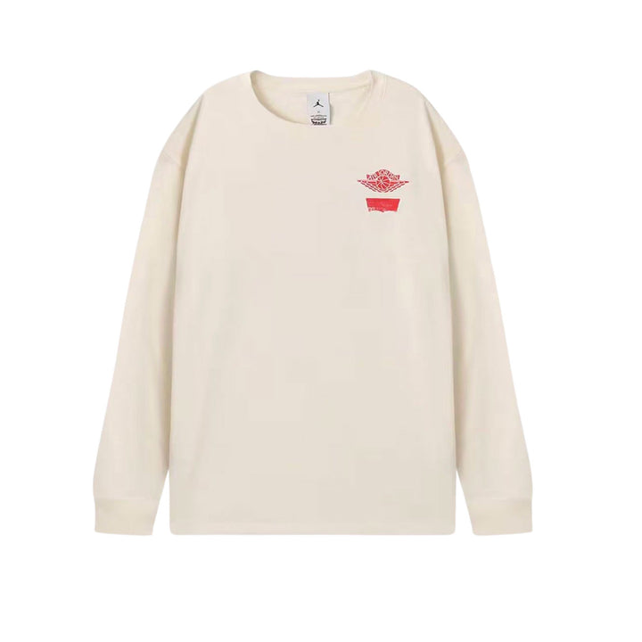 Jordan x Levi's® Long-Sleeve T-Shirt (Pale Ivory/black/university Red)