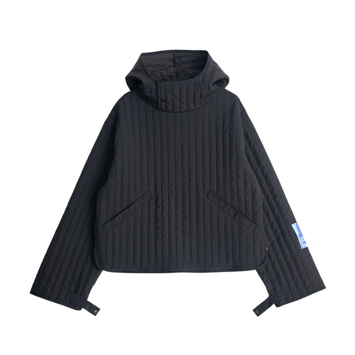 Jungles Quilted Nylon Pullover (Black)