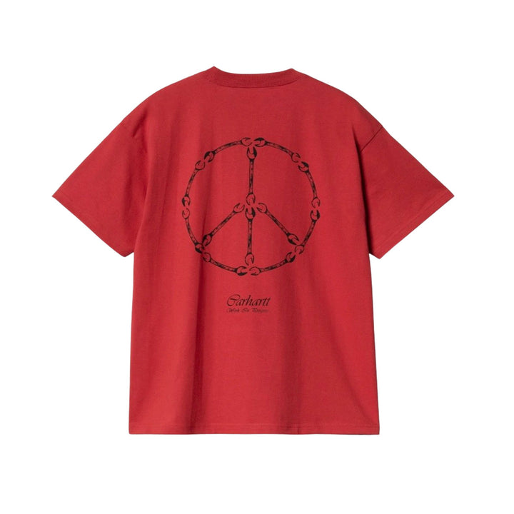 Carhartt WIP S/S Peace And Work T-Shirt (Cherry/Black)