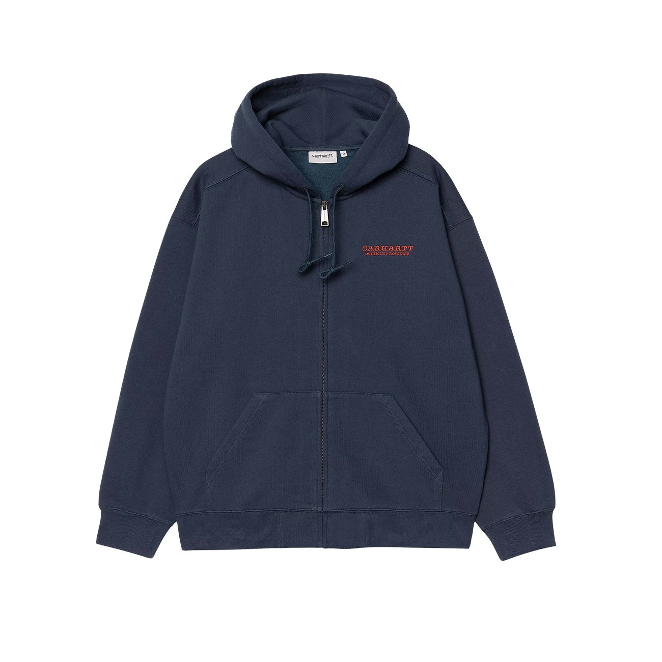 Carhartt WIP Hooded Runaway Sweat Jacket (Blue/Vermillion