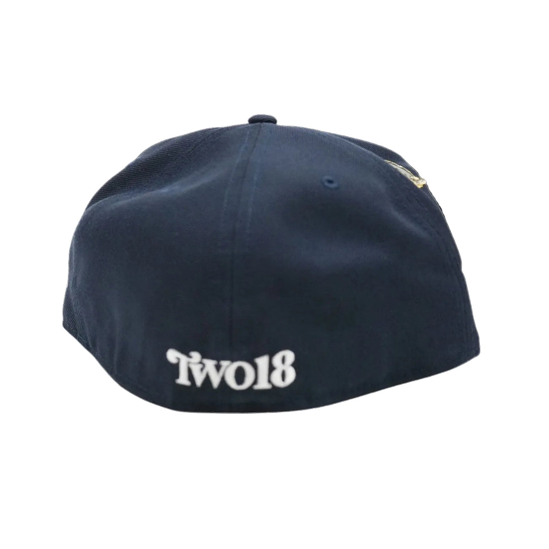 New Era Two18 Raven Head Fitted (BLUE)