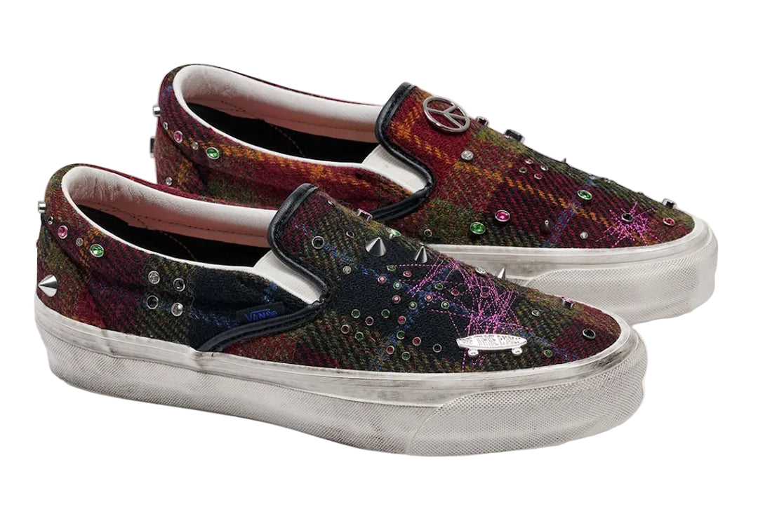 Vans LX Classic Slip-On 98 Harris Tweed (Red/Multi)