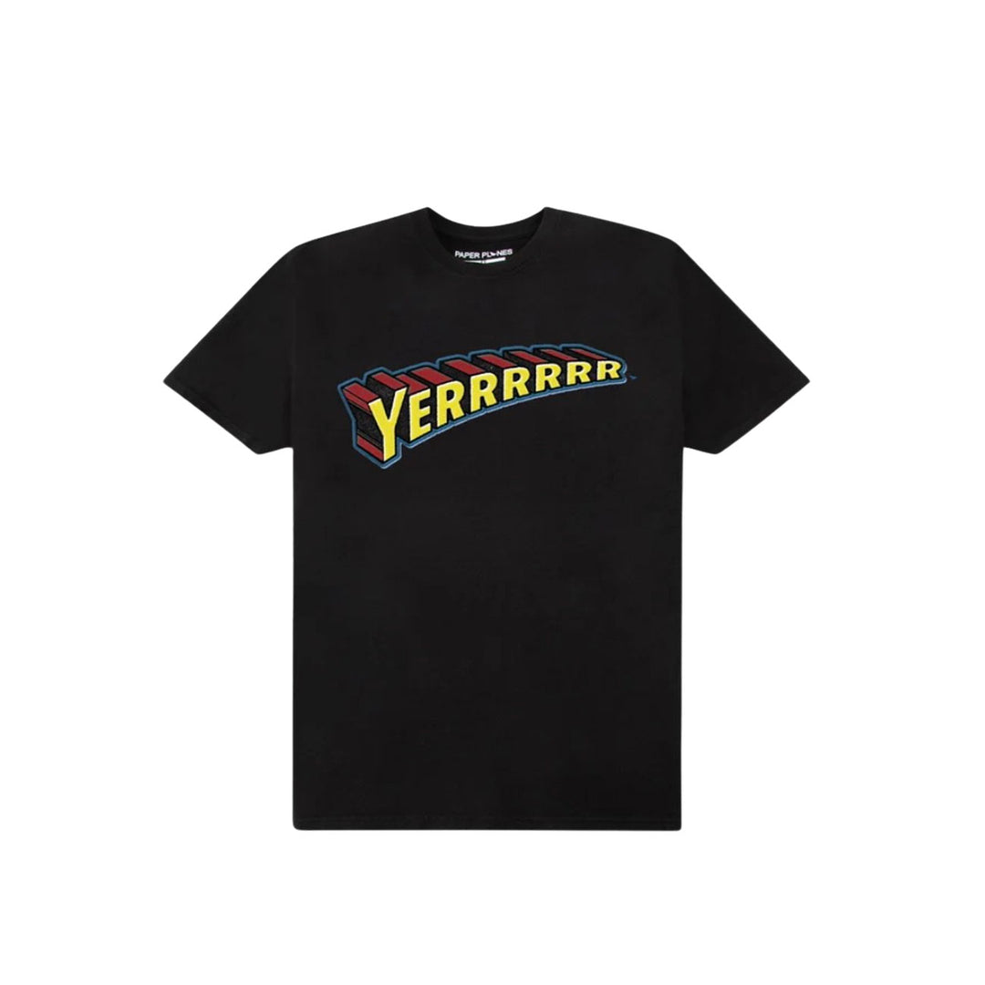 Yerrrr Paper Planes Yerrrr Tee (Black) – Burn Rubber
