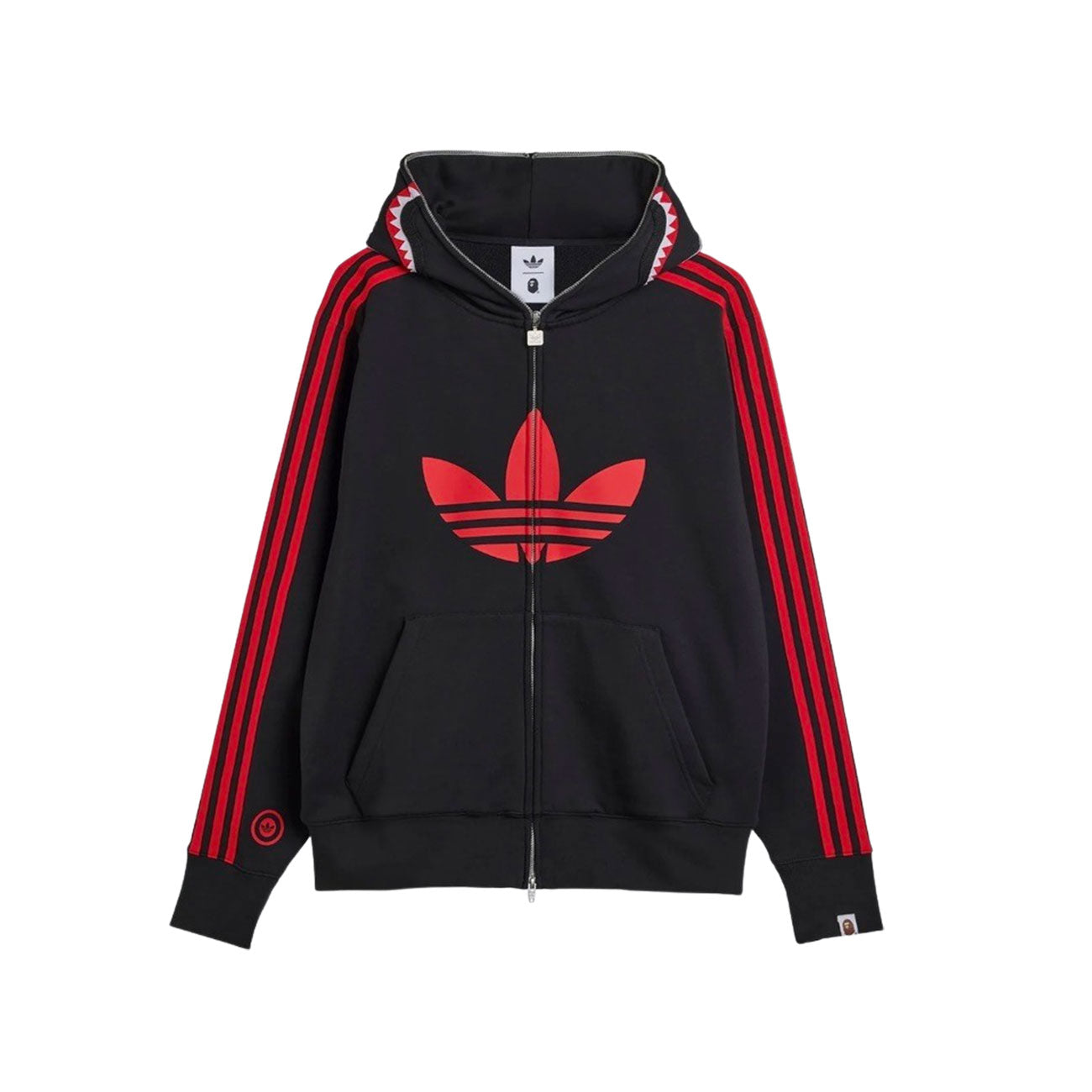 Adidas x Bape Full Zip Hoodie (Black) – Burn Rubber