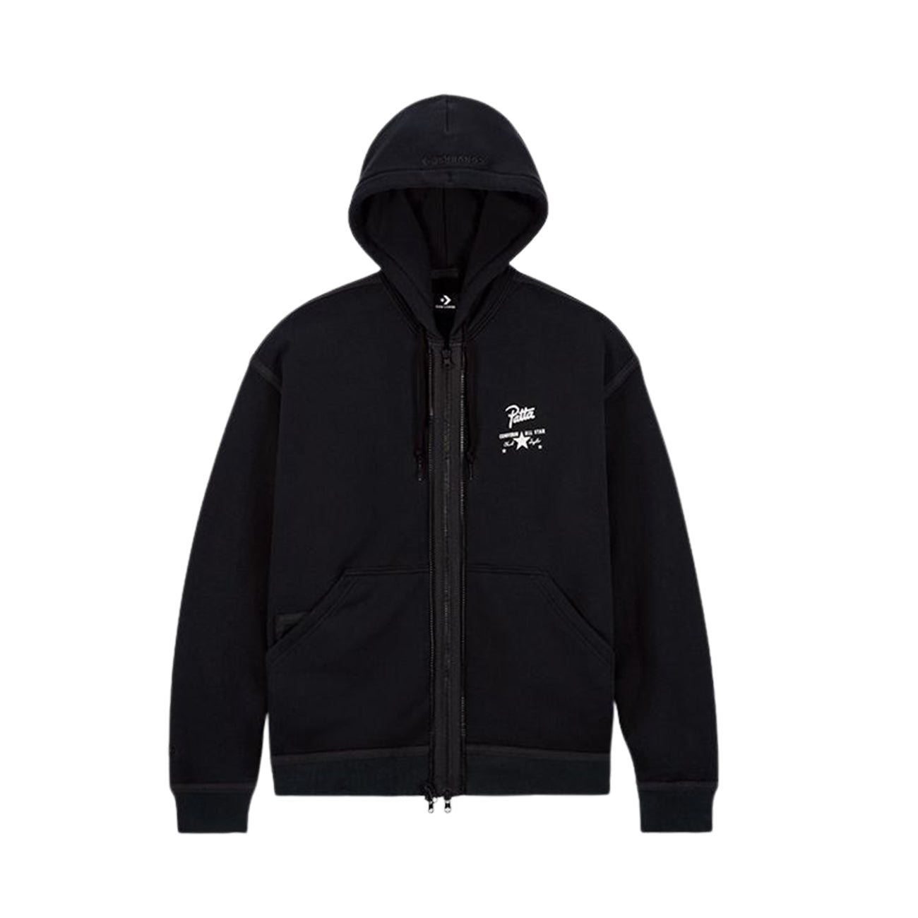 Converse x Patta Unisex Utility Fleece Hooded Jacket (Black)
